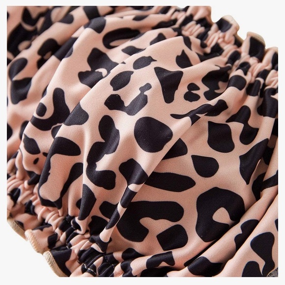 🦋2/$22 NWOT Zaful leopard strapless bandeau bikini top - Picture 3 of 6